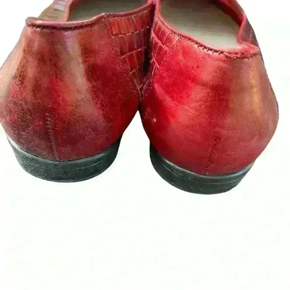 Trotters Women Liz Loafer Size 8.5 M Leather Woven Flats Classic Slip On Career - Picture 9 of 13